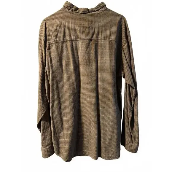 Columbia Sportswear  Brown Plaid Long Sleeve Button Large - Picture 5 of 5